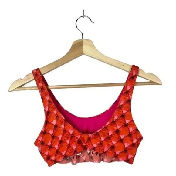 MAAJI Red Guilty Pleasures Ruffle Bikini Top S - Picture 3 of 4